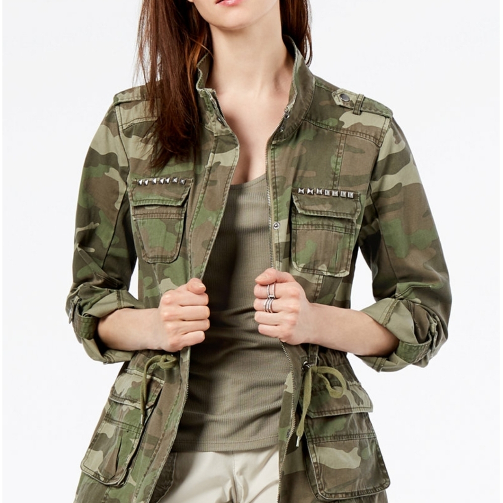 " SALE " INC Camouflage print utility Jacket